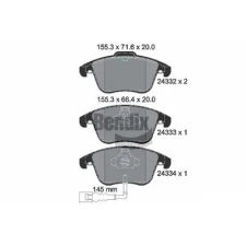 BENDIX Braking fékbetétkészlet, tárcsafék BPD1149 autóalkatrész