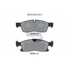 BENDIX Braking fékbetétkészlet, tárcsafék BPD1378 fékbetét