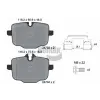 BENDIX Braking fékbetétkészlet, tárcsafék BPD1467