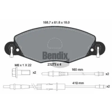 BENDIX Braking fékbetétkészlet, tárcsafék BPD1503 autóalkatrész