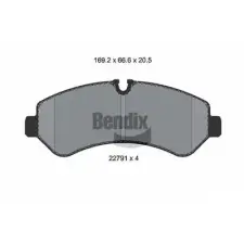 BENDIX Braking fékbetétkészlet, tárcsafék BPD1627 fékbetét
