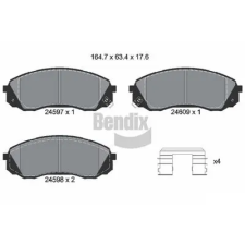 BENDIX Braking fékbetétkészlet, tárcsafék BPD2175 autóalkatrész