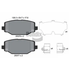 BENDIX Braking fékbetétkészlet, tárcsafék BPD2243 fékbetét