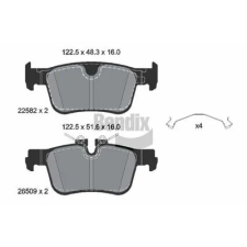 BENDIX Braking fékbetétkészlet, tárcsafék BPD2387 autóalkatrész