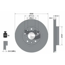 BENDIX Braking féktárcsa BDS1204 autóalkatrész