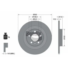 BENDIX Braking féktárcsa BDS2011 autóalkatrész