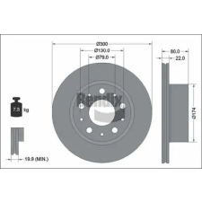 BENDIX Braking féktárcsa BDS2319 autóalkatrész