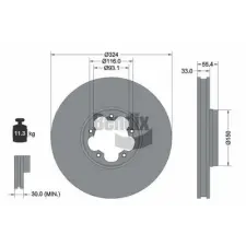 BENDIX Braking féktárcsa BDS2330 autóalkatrész