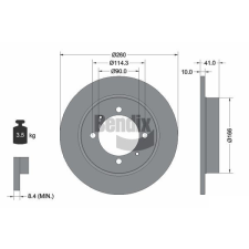 BENDIX Braking féktárcsa BENDIX Braking BDS1367 autóalkatrész
