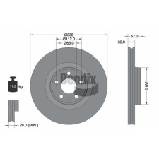 BENDIX Braking féktárcsa BENDIX Braking BDS1484HC féktárcsa