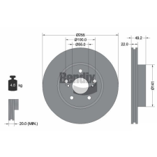 BENDIX Braking féktárcsa BENDIX Braking BDS1687 féktárcsa
