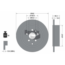 BENDIX Braking féktárcsa BENDIX Braking BDS1702 féktárcsa