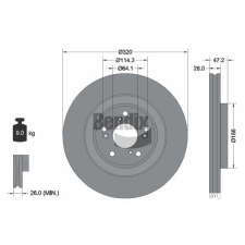 BENDIX Braking féktárcsa BENDIX Braking BDS2151 féktárcsa