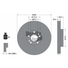 BENDIX Braking féktárcsa BENDIX Braking BDS2171HC féktárcsa