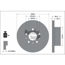 BENDIX Braking féktárcsa BENDIX Braking BDS2319 féktárcsa