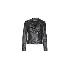 Benetton Bőrkabátok  2ALB53673 Fekete DE 36