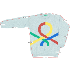 Benetton Fiú Pulóver (Méret: 110)