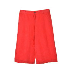 Benetton piros, bő szárú lány nadrág – 140