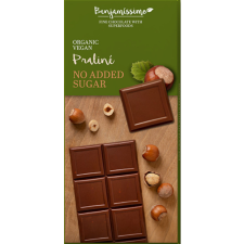 Benjamissimio Benjamissimio bio vegán csokoládé mogyorós pralinéval hozzáadott cukor nélkül 70 g reform élelmiszer