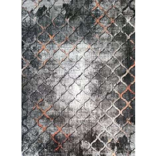 Ber Porte 0066 szürke-arany 60x100cm- vékony modern szőnyeg lakástextília