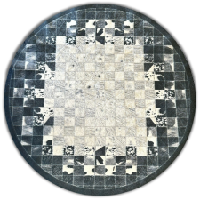 BER PORTE 2054 szürke 120 x 120 cm szőnyeg lakástextília