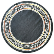 BER PORTE 2228 fekete arany 80 x 80 cm szőnyeg lakástextília