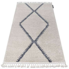 Berber Szőnyeg Berber meknes B5910 krém / szürke Rojt shaggy 120x170 cm lakástextília