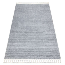 Berber Szőnyeg SEVILLA PC00B csíkok szürke ehér Rojt Berber shaggy 160x220 cm lakástextília