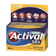 Béres Aactival 50+ filmtabletta 30 db vitamin és táplálékkiegészítő