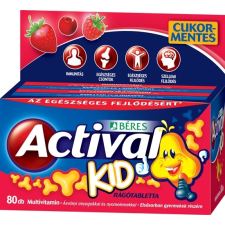  BÉRES ACTIVAL KID RÁGÓTABLETTA 80X vitamin és táplálékkiegészítő