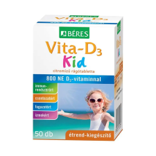  Béres Vita-D3 Kid rágótabletta 50X vitamin és táplálékkiegészítő