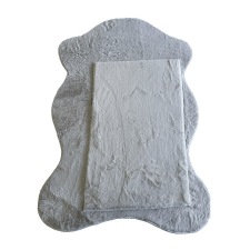 Berfin Ber. PUFFY 060 szürke 50 x 80 cm shaggy szőnyeg lakástextília