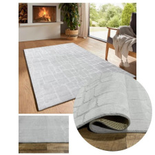  Bergamo plüss puha tapintású szőnyeg szürke 240x330cm bergamorandomgray-240 lakástextília