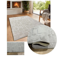  Bergamo plüss puha tapintású szőnyeg szürkésbézs 150x220cm bergamorandomtaupe-150 lakástextília