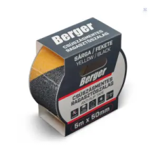 Berger Csúszásmentes ragasztószalag 5mx50mm/0,8mm sárga/fekete ragasztószalag és takarófólia