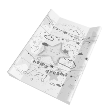 Bergon Puha vállas pelenkázó lap 50x80cm - Szürke csillagos pelenkázó matrac