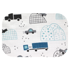 Bergon Színes mintás textil pelenka 70x80 cm-Autó a hegyekben mosható pelenka
