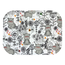 Bergon Színes mintás textil pelenka 70x80 cm-szürke minták mosható pelenka