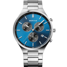 Bering 11743-707 Classic Titanium Chronograph Mens Watch 40mm 5ATM, karóra