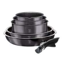 BERLINGER HAUS 12-részes főzőkészlet márvány bevonattal METALLIC LINE CARBON PRO EDITION edény