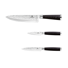 BERLINGER HAUS 3-részes konyhai kés készlet BLACK WOOD kés és bárd