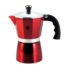 BERLINGER HAUS 6 személyes kotyogós kávéfőző Metallic Line Burgundy Edition kávéfőző