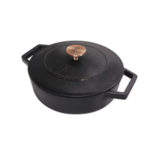 BERLINGER HAUS Alacsony lábas 26 cm öntöttvas Black Rose Collection BH/6493 edény