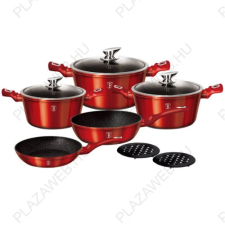 BERLINGER HAUS BERLINGER HAUS BH-1222N  10 részes edénykészlet, Burgundy Metallic Line edény