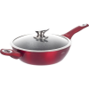 BERLINGER HAUS BerlingerHaus BH/1261N Metallic Line Burgundy Edition Mély Serpenyő - Fedővel, 32 cm, Piros (BH/1261)
