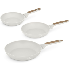 BERLINGER HAUS BerlingerHaus Sahara Nordic titánbevonatú serpenyőszett, 3 db, krém edény