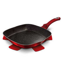 BERLINGER HAUS BH-1271N Metallic Line Burgundy Edition Grill serpenyő 28cm alátéttel edény