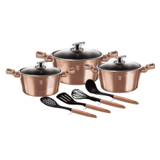 BERLINGER HAUS BH/6151 :: 10 részes edénykészlet, Metallic Line Rose Gold Edition edény
