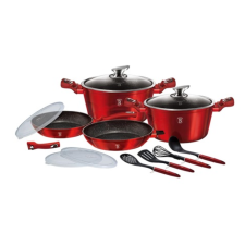 BERLINGER HAUS BH/6781 Edénykészlet - Piros (14+2 részes) (BH/6781) sütés és főzés