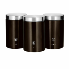 BERLINGER HAUS BH/6828 Tároló szett 3 részes fekete edény